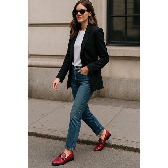 NEW VALENTINO GARAVANI Leather Loafers- Rockstud - Picture 2 of 16